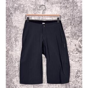 Rapha Trail Shorts XS Womens Black Baggy Fit Zip Pocket Cycling